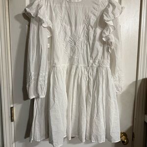 Banana Republic White Kids Dress with Ruffles
